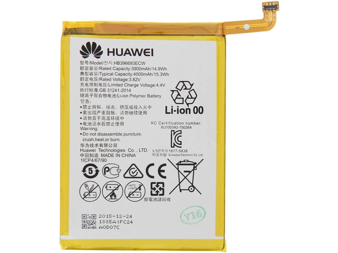 Batería HUAWEI Mate 8 HB396693ECW (4000 mAh)