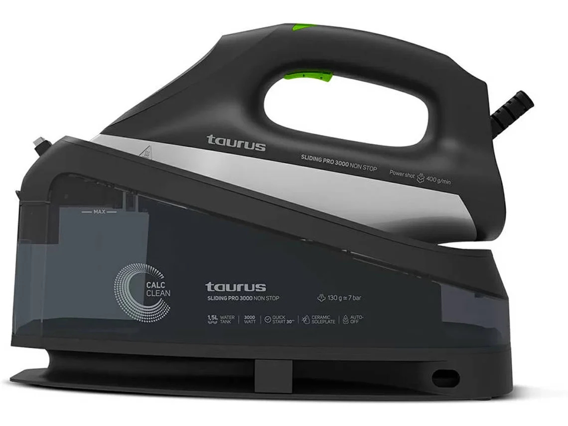 Plancha con caldera TAURUS Sliding Pro 3000 Non Stop (Presión: 7 bar - Chorro de vapor: 300 g/min)