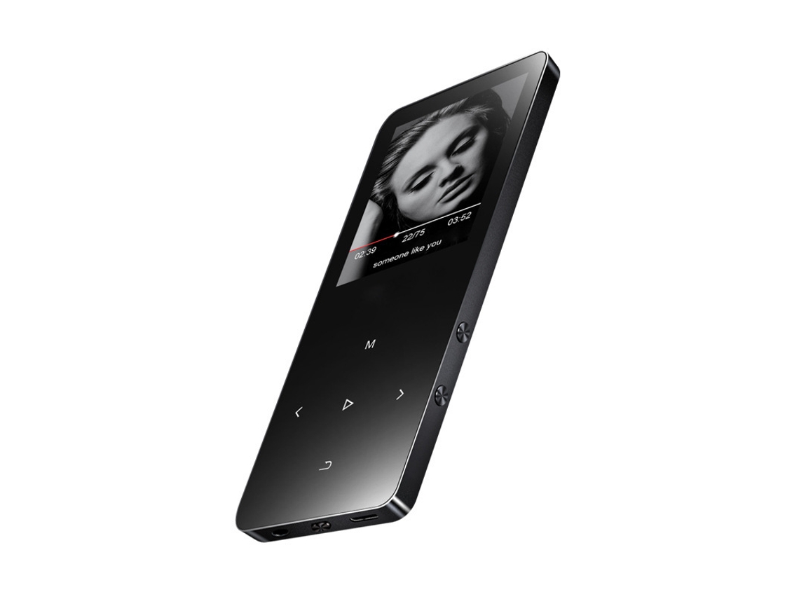 MP3 YIZHOOD X2 (4G) sin BluetoothPantalla táctil de 1,8 pulgadas Metal Hifi Sonido reproducido externamente negro