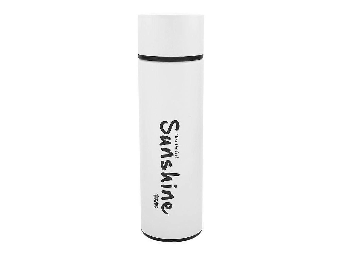 Taza de viaje de acero inoxidable de 430 ml con tapa para agua, café, té, botella, regalo, color negro