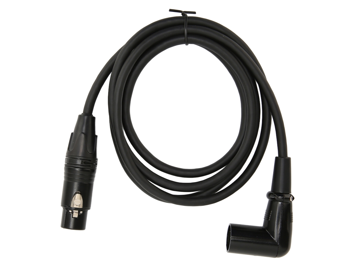 Cable De Audio De Micrófono Xlr Macho De Ángulo Recto A Hembra 1.5m