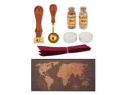 Kit De Sello De Cera Retro Europeo Multicolor Para Sellar Cartas Regalo De Cumpleaños Estudiante