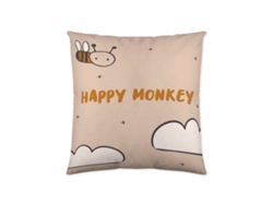 Almohada Decorativa POPCORN Scarf Monkey (Algodón - 60 x 60 cm)