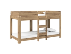 Maison Exclusive - Cama Litera Para Niños Roble Artesanal 100 X 200 Cm