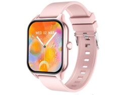 Reloj Inteligente con Monitorización de Ritmo Cardíaco Presión Arterial y Oxígeno en Sangre Llamadas Bluetooth y Pantalla Rosa Grande YEMAESRE