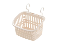 Cesta Colgante Para Baño De Plástico Resistente Con Orificios De Drenaje - Almacenamiento Que Ahorra Espacio - Albaricoque