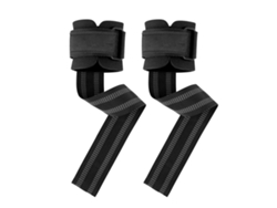 2026-1 Par Sport Wrist Straps Anti Deslizante Reforzado Muñequeras Gimnasio Cross Matching Soporte De Peso Talla Libre Negro