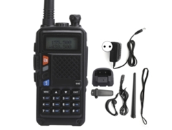 Kit De Radio Walkie-talkie Portátil Con Pantalla Lcd, Clip Trasero Y Carga Usb.