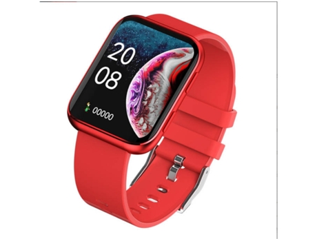 Smartwatch MDUG Monitor de Frequência Cardíaca Vermelho