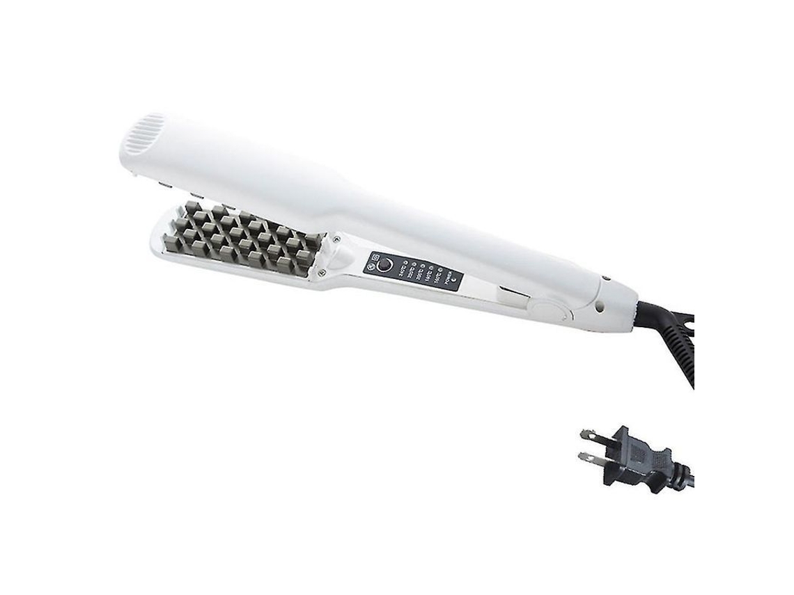 Plancha De Pelo Profesional Con Volumen | Tecnología De Cerámica De Turmalina, Temperatura Ajustable, Cable Giratorio