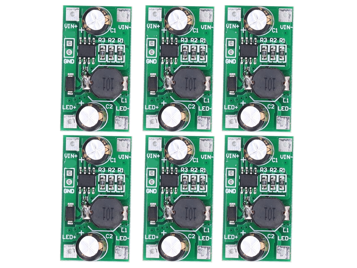 Módulo controlador LED (6 unidades, 3 W/2 W, 700 mA, PWM, corriente constante, entrada CC de 5 a 35 V)