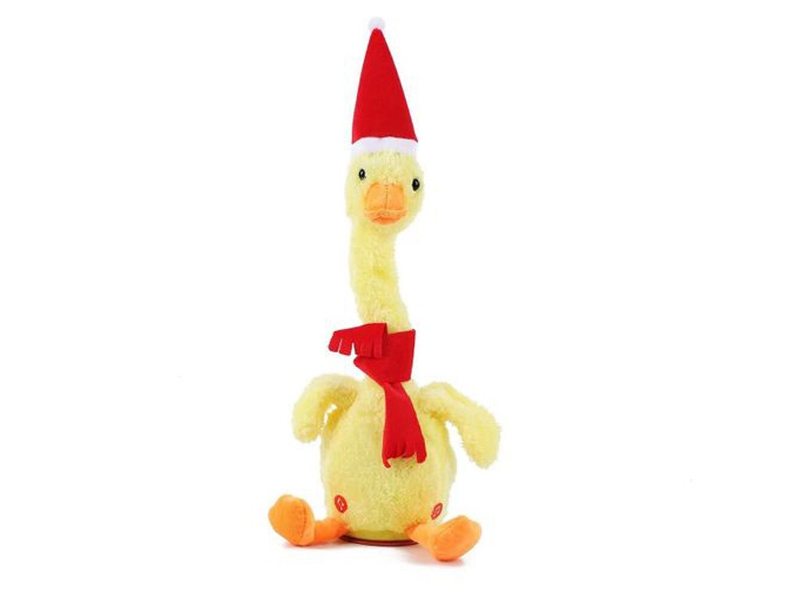 Peluche Interactivo Pato Amarillo Bailando Arzopa | Patito Amarillo Navideño  | Repetir Escuchar