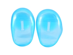 2 Piezas Funda Para Oídos Azul Protector Plástico Anti Mancha Para Protectar Auriculares Del Tinte