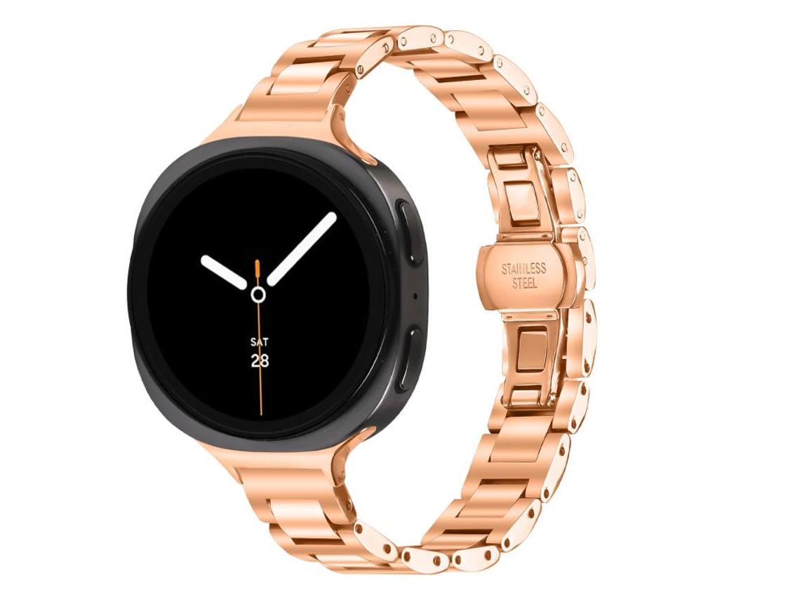 Correa de acero inoxidable para Samsung Galaxy Watch Ultra con cierre de mariposa fino CSYY (47 mm)