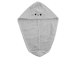 Gorro de secado rápido para mujer, 63 x 22 x 1 cm, diseño redondo gris, ideal para aplicar maquillaje, 1 unidad Rosewell