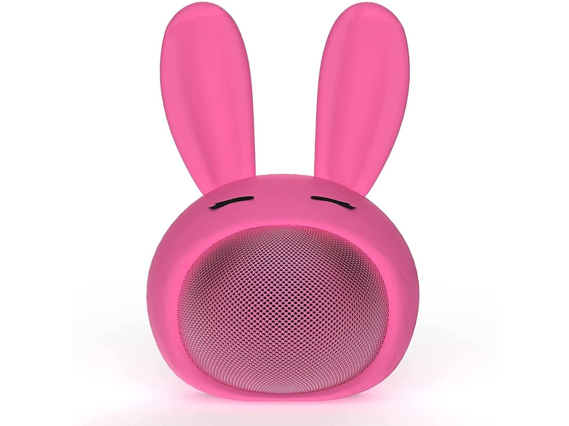 Yemaesre - Altavoz Bluetooth potente, divertido y bonito, color rosa, resistente al agua y con manos libres