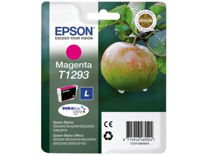 Cartucho de tinta original EPSON T1293, Manzana , C13T12934022