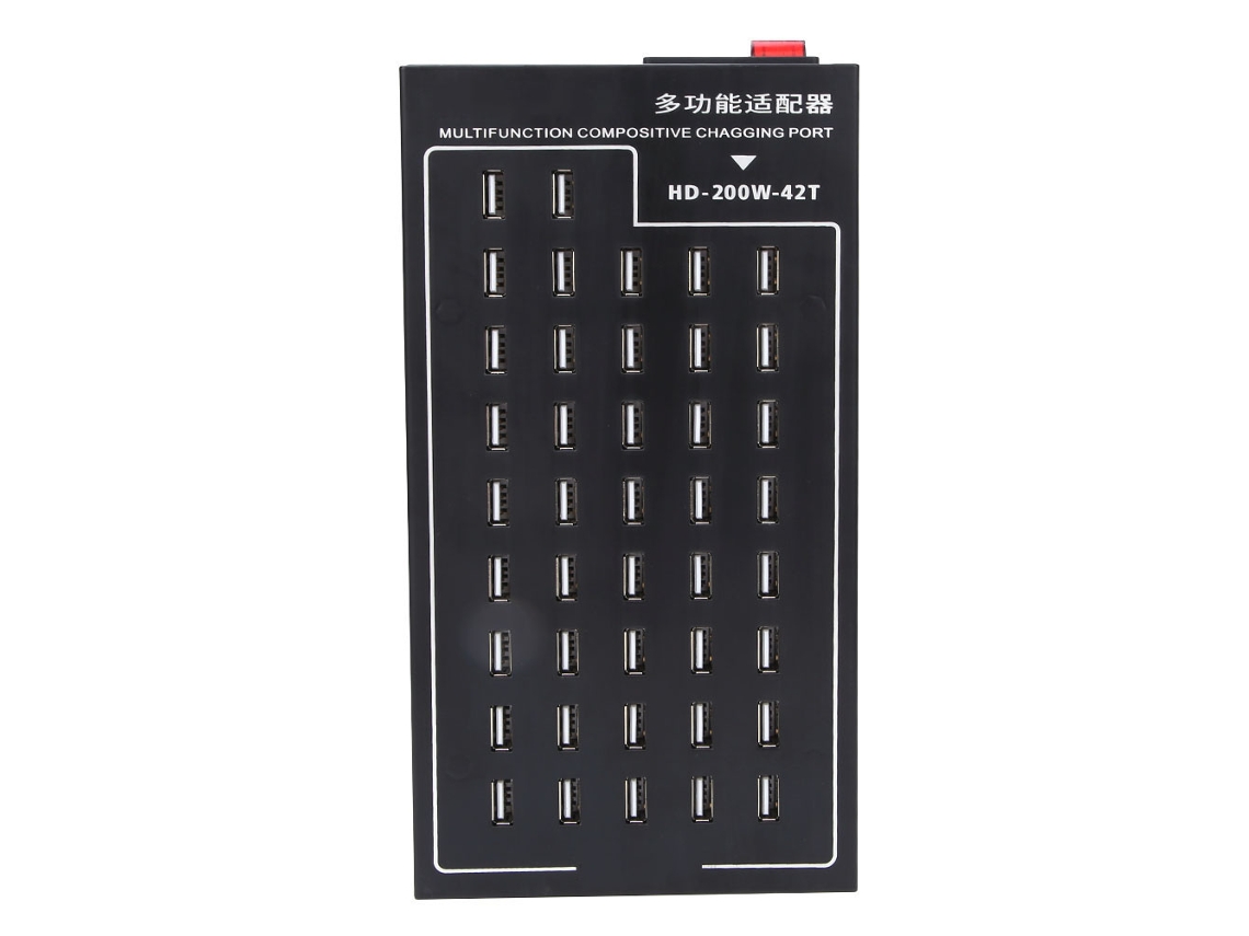 Cargador USB con salida de 5 V 2 A y 4 parachoques de goma