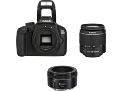 Kit Cámara Réflex CANON EOS 4000D EF-S 18-55 mm F3.5-5.6 III + EF 50mm F1.8 STM