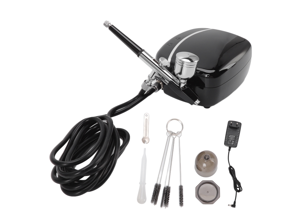 Kit de mini compresor de aire para aerógrafo, bomba de oxígeno para maquillaje, limpieza y pintura, 100-240 V