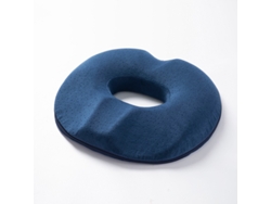 Almofada Para Cadeira Eifson De Veludo, Para Maior Conforto Do Homem, Apoio No Cóccix (azul Marinho)