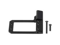 Soporte De Servo Rc De Centro Bajo Con Adaptador De 4 Enlaces Para El Coche Modelo Phoenix F10 Vp A Escala 1/10 En Aleación De Aluminio Negro.
