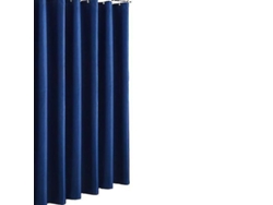 2026-forro De Cortina De Ducha Impermeable Para Baño Wav Antimohos De Alta Calidad Con Ojal Metalico Y Tela Poliester Densa 180x180cm Azul Marino