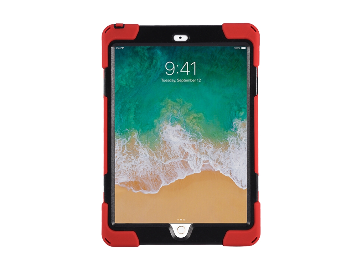 Capa Protetora (suporte Antiexplosão) Ipad 9.7 2017 Vermelha Capa Protetora