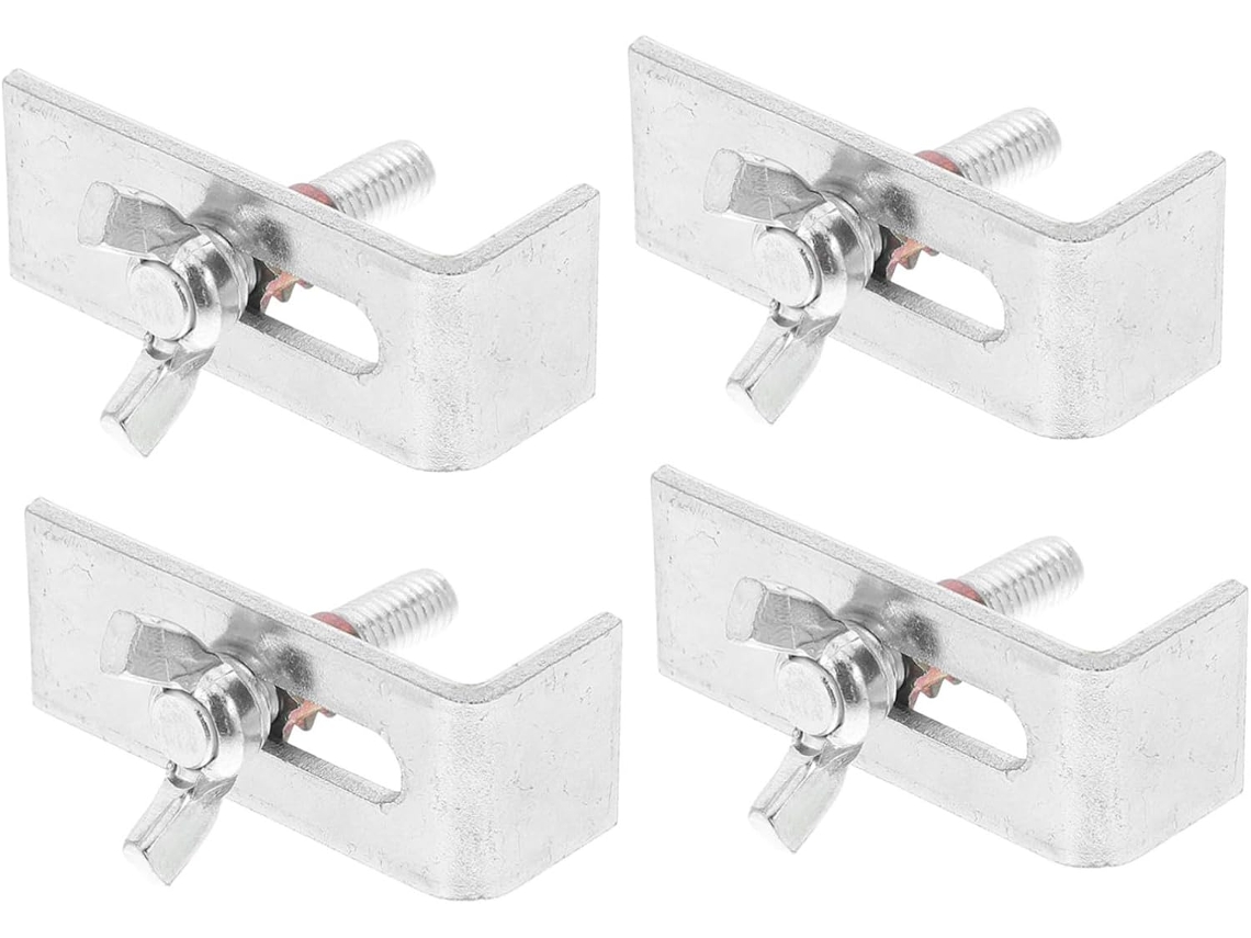 Juego de 4 soportes de montaje para fregaderos galvanizados, clips para fregaderos y lavabos de Gokoco