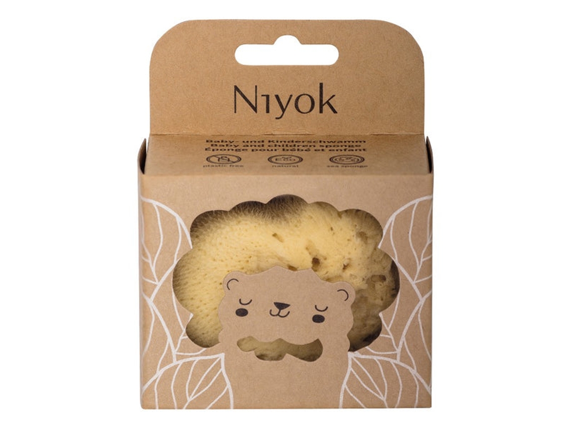 Esponja Natural Para Bebé Y Niño Niyok (aprox. 8 X 7 Cm)