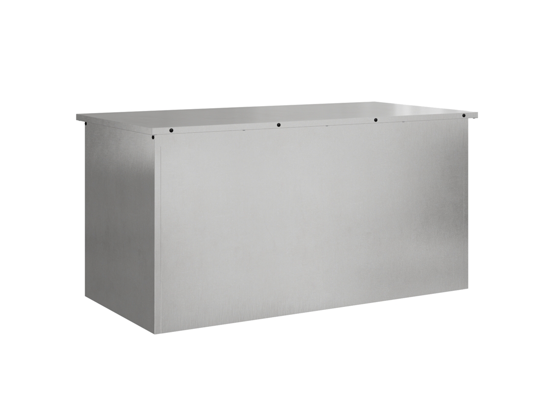 Cajas De Almacenamiento Para El Hogar Vidaxl Plata Acero Inoxidable (100x50.5x50 Cm)