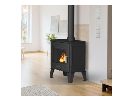 Estufa de leña negra de 8,7kw. FR9016210B - SUPRA