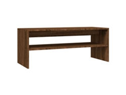 Maison Exclusive - Mesa De Centro Madera Contrachapada Roble Marrón 100x40x40 Cm