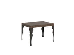 Mesa extensible 70x110/194 cm Paxon Nogal estructura Antracita