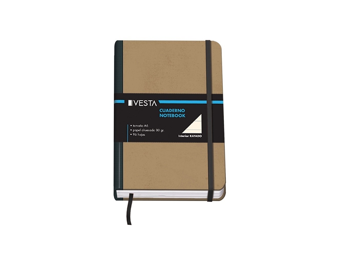 Cuaderno Naturaleza Con Goma A6 Rayado 96 Notas VESTA