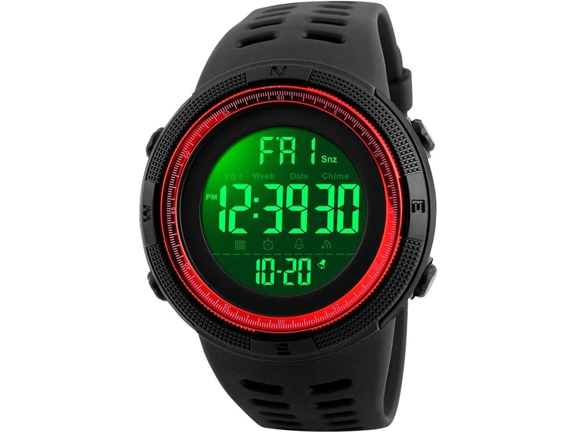 Resistente de agua militar multifuncional del reloj los 50M de los deportes de LED Digital