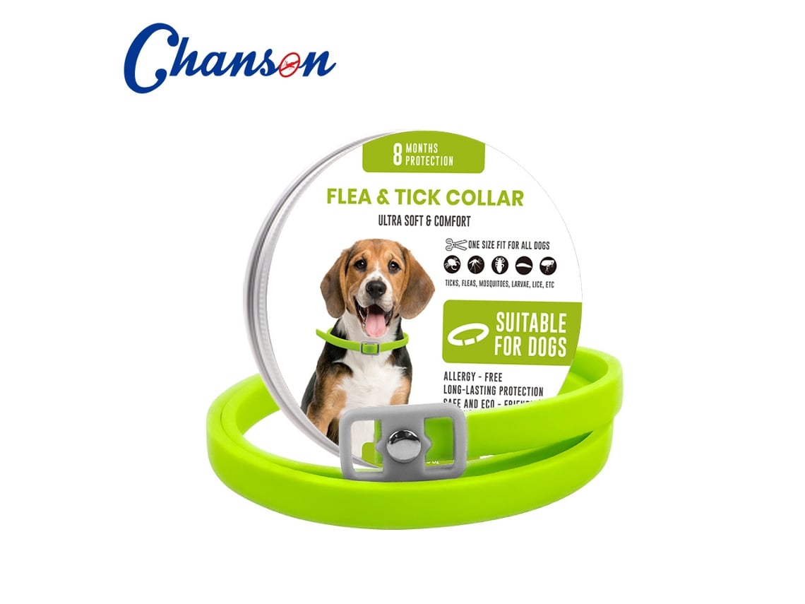 (blue Dog Dog) Colar Antipulgas – 8 Meses – Eficaz Contra Pulgas, Carrapatos E Suas Larvas – 62 Cm