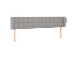 Maison Exclusive - Cabecero De Tela Gris Claro 183x23x78/88 Cm