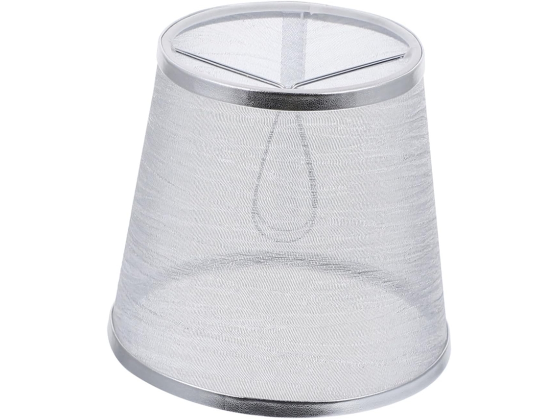 Pantalla De Lámpara Decorativa Hecha A Mano De Tela Plateada Transparente Y Ligera, Cubierta Para Lámpara Diy