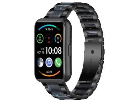 Correa de acero inoxidable de resina de zafiro para Huawei Watch Fit 2 VEANXIN