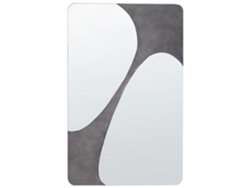 Espejo BELIANI Ormes de Vidrio Gris 70x2x110