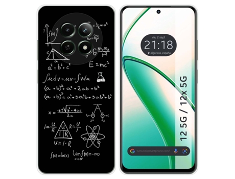 Funda Diseño Formulas para Realme 12 5G 12X 5G TUMUNDOSMARTPHONE Silicona Multicolor