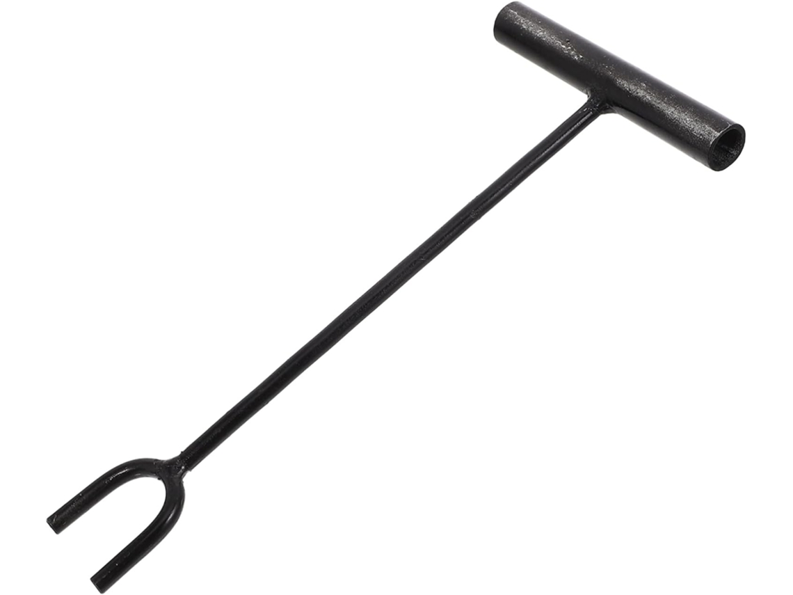 Llave multifuncional para válvulas de agua, eje de 30 cm de largo, hierro resistente, horquilla de medición en forma de U. SFUSHOS