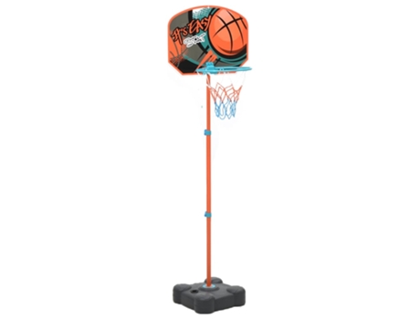 Juego de canasta de baloncesto portátil ajustable 109-141 cm VIDAXL