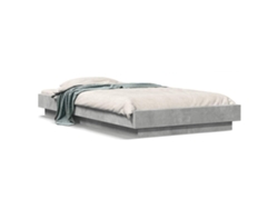 Maison Exclusive - Estructura De Cama Madera De Ingeniería Gris Hormigón 100x200cm