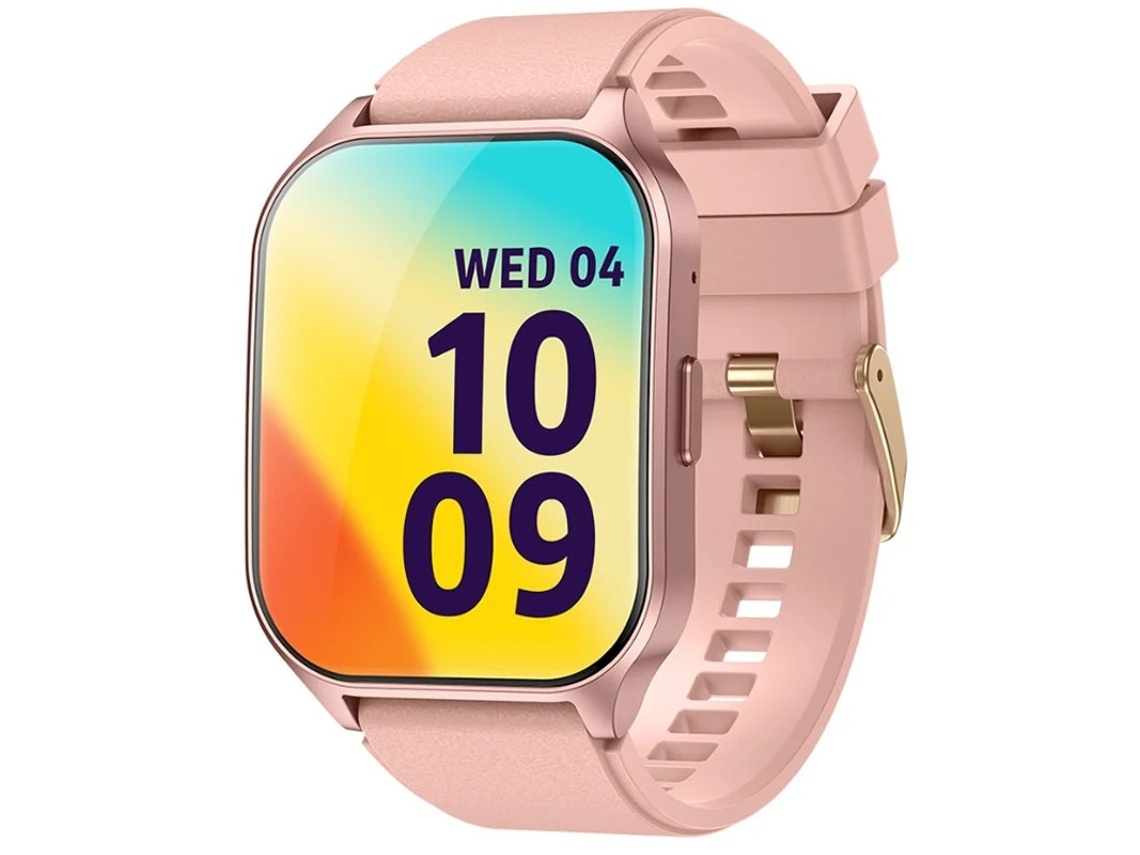 Reloj inteligente con pantalla AMOLED curva, llamadas Bluetooth, monitorización de la frecuencia cardíaca, presión arterial, oxígeno en sangre y sueño (Yizhood)