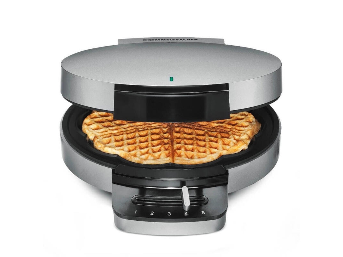Máquina de Waffle Rommelsbacher Wa 750 Gofrera 5 Barquillos Plata 750 W