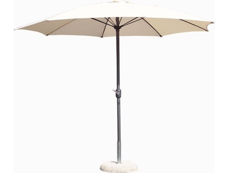 Parasol DMORA (Beis - Aluminio - 270x270x280 cm)