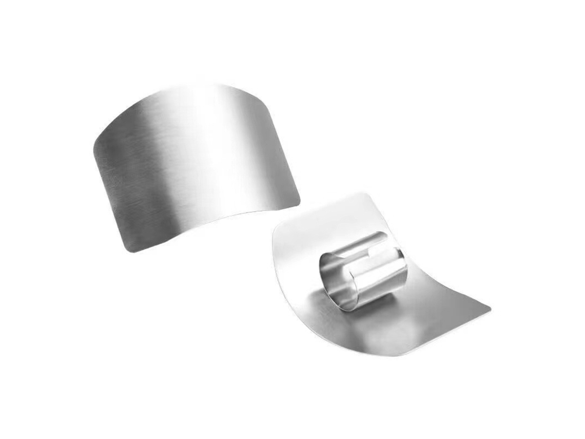 Protector De Dedos Ajustable De Acero Inoxidable Para Cortar Y Picar En La Cocina.