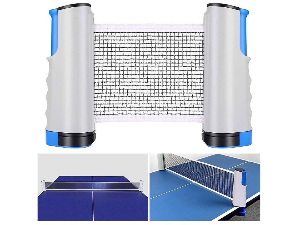Red De Tenis De Mesa Retráctil, Ajustable Y Portátil Para Uso En Interiores Y Exteriores - Gris